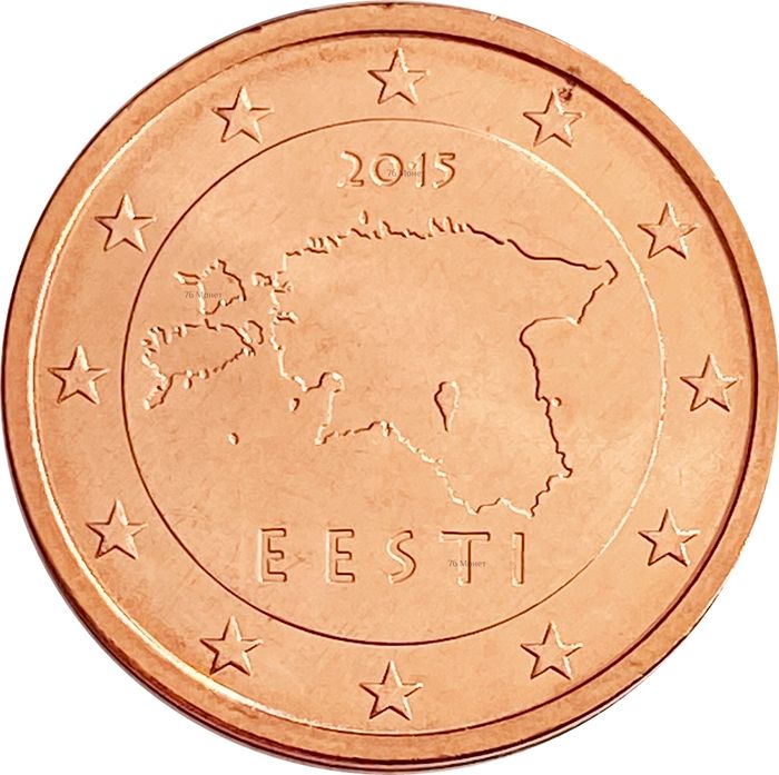 2 евроцента 2015 Эстония (2 euro cent)