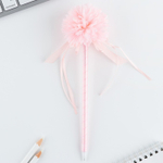 Ручка прикол, шариковая, синяя паста, 1.0 мм «8 марта: Хризантема с лентами»