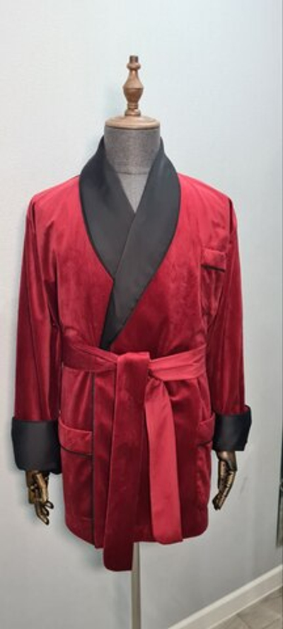 Жакет бархатный с атласными бортами