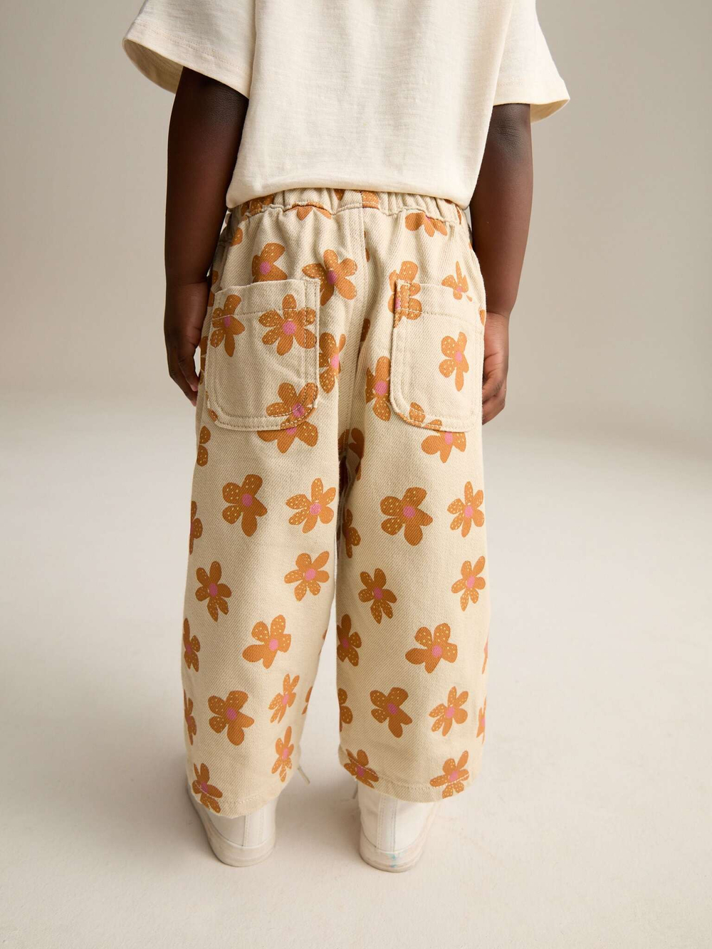 Джинсы для девочки Next E54-900, Кремовый, Оранжевый