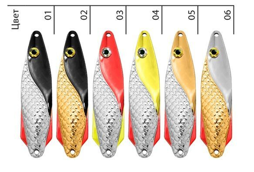 Блесна летняя колебалка ФИНТ 24,0g 03 , 1 шт