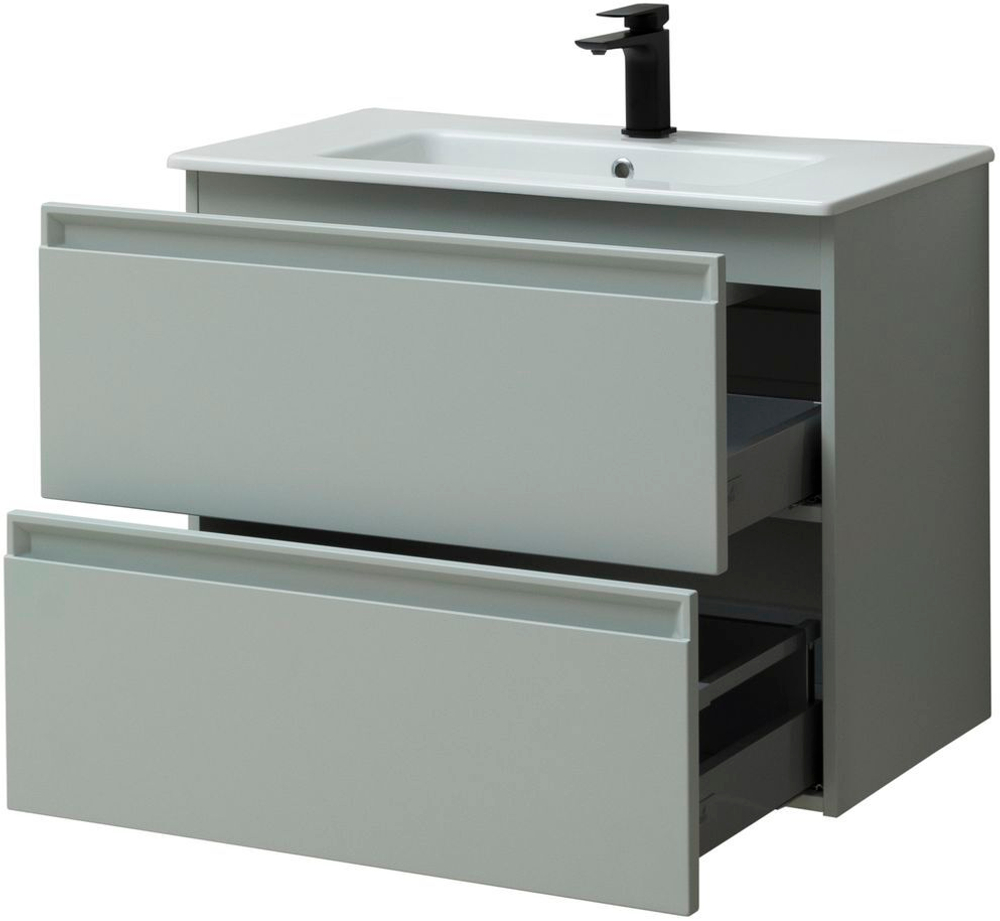 Тумба с раковиной Allen Brau Eclipse 1.E1002.PWM 80 рapyrus white matt