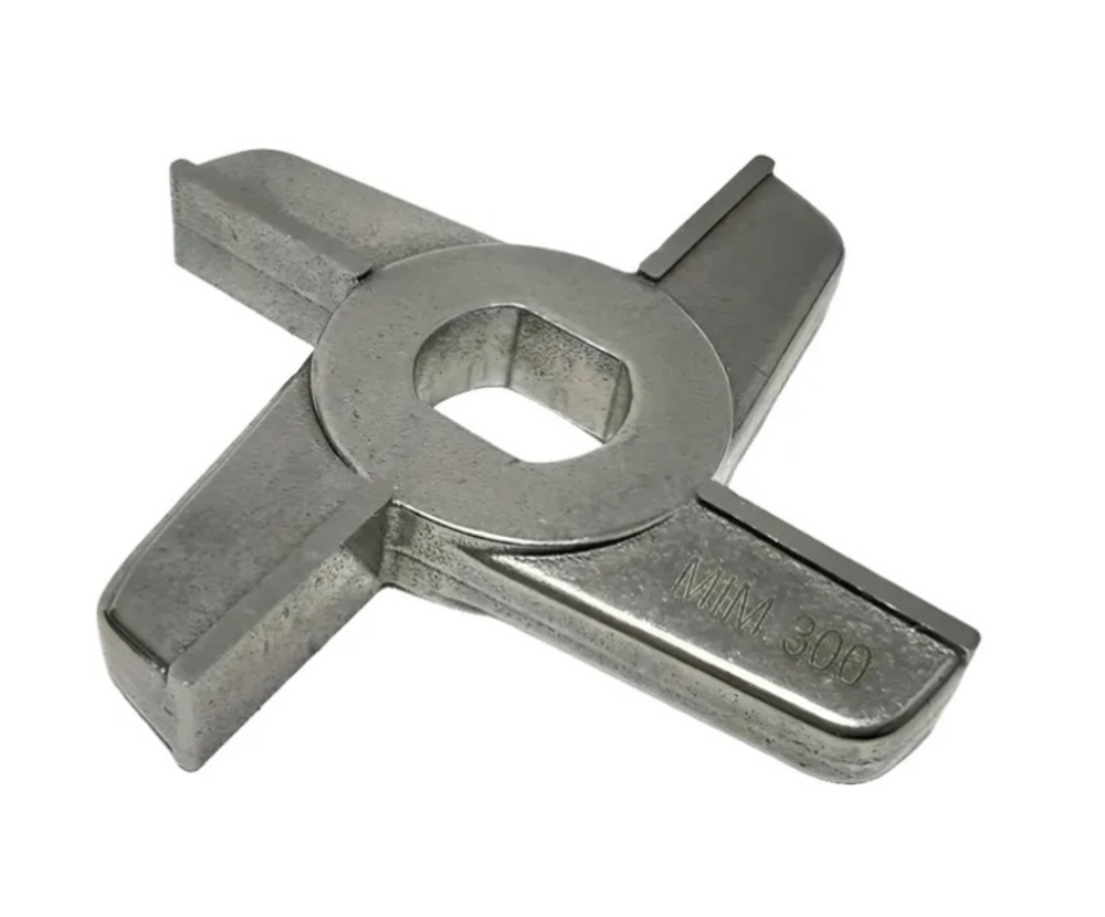Нож для мясорубки МИМ-300.01.008 (МИМ-300М;-350), ММ(УКМ), МЭП-300(Н;Н-01) крестовой двухсторонний без бурта