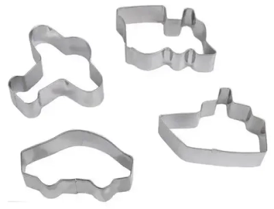 Набор форм для вырезания печенья «Транспорт», 4 шт