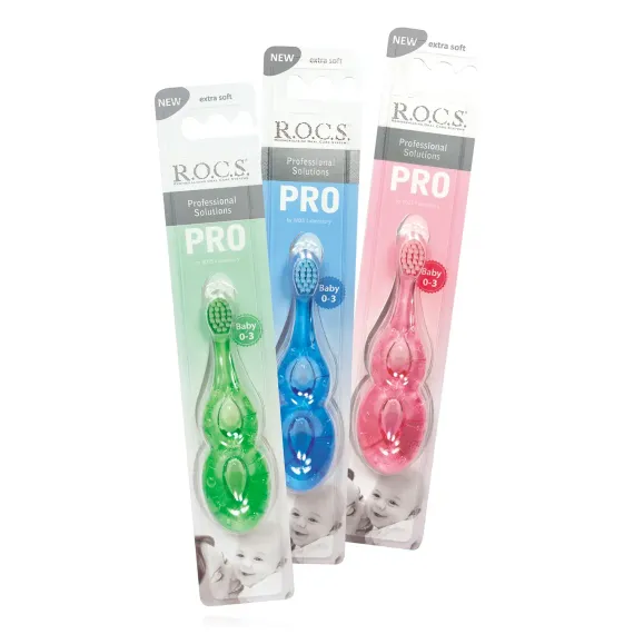 Зубная щётка R.O.C.S. Pro Baby от 0 до 3 лет в ассортименте