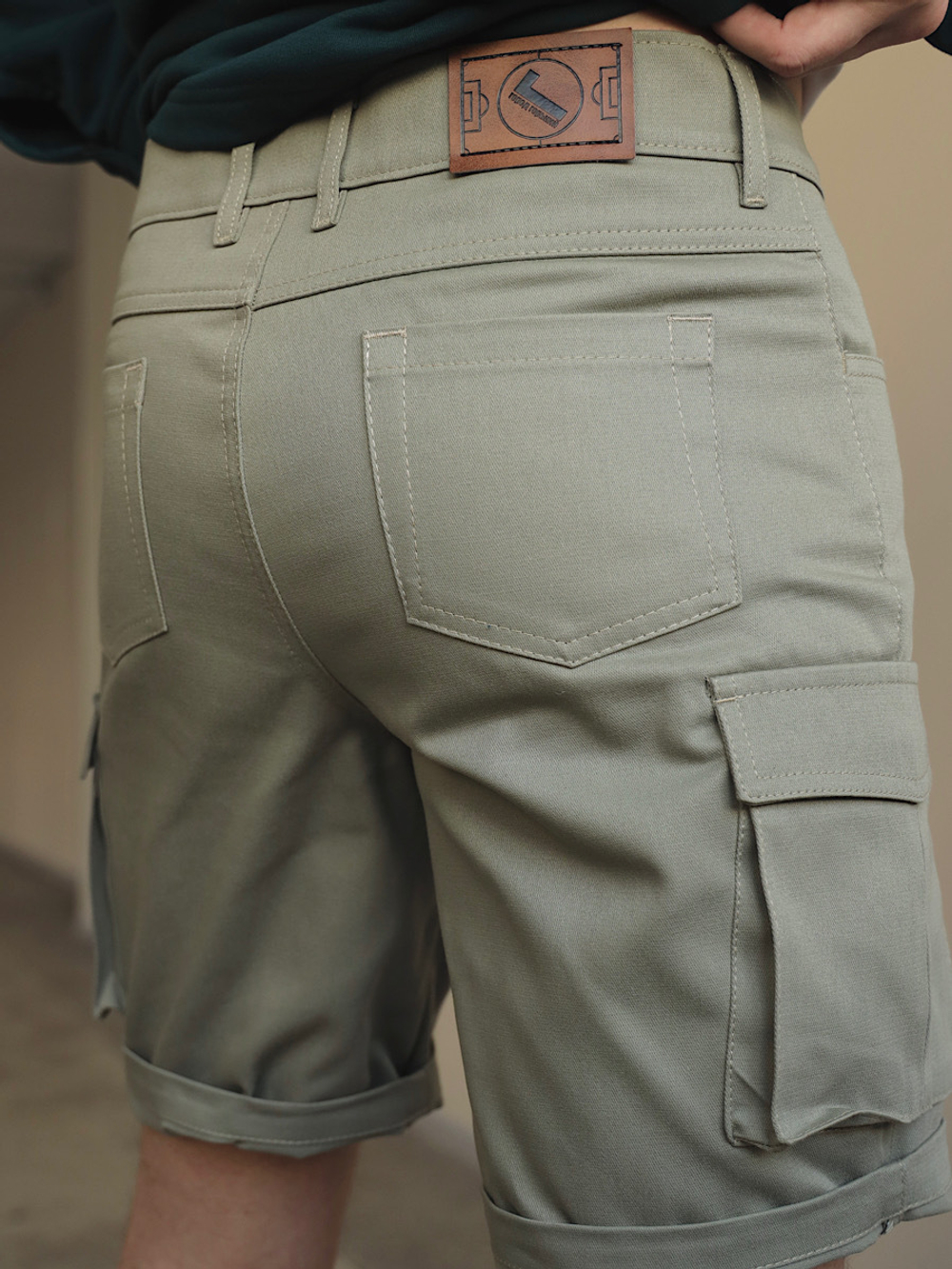 Шорты карго мужские фисташка Город Горький