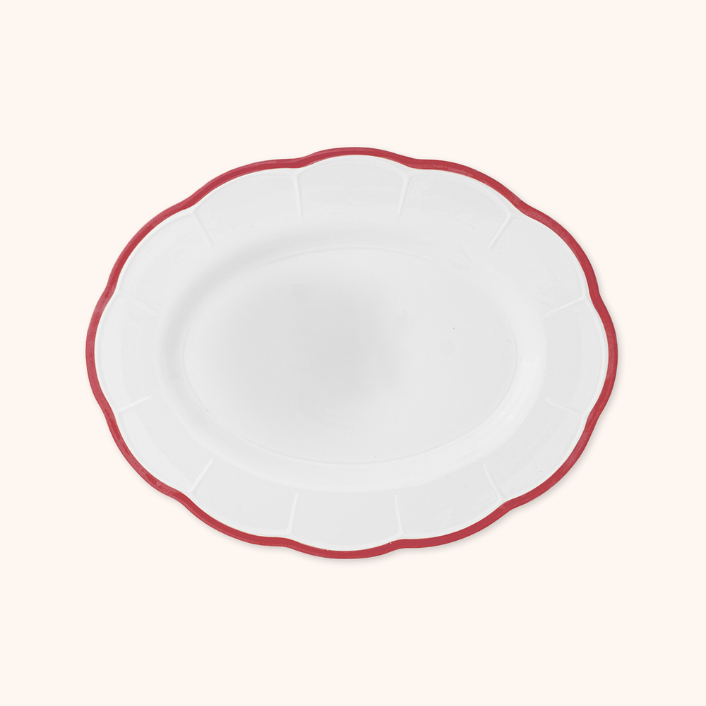 Блюдо овальное Red Rim (35 см)