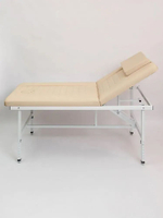 Массажный стол стационарный с прошивкой Massagecomplekt, с регулировкой высоты и вырезом для лица, 190*70, черный