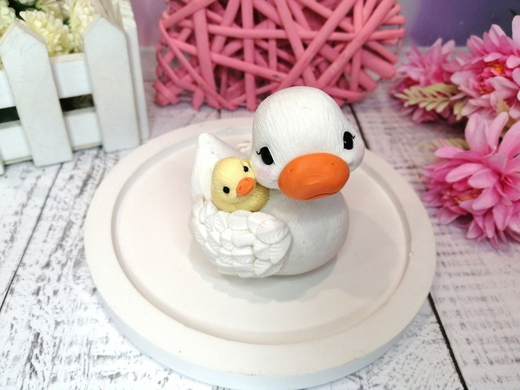 Силиконовая форма Уточка с малышом