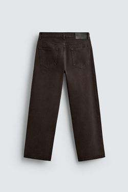 ZARA ДЖИНСЫ REGULAR FIT, КОРИЧНЕВЫЙ