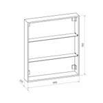 Зеркала-шкафы Reflexion Cube RF2212CB