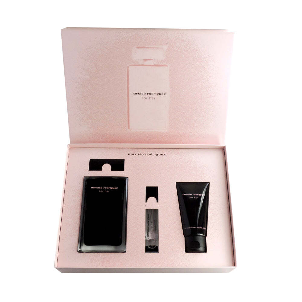 Narciso Rodriguez For Her EDT набор с миниатюрой и молочком для тела