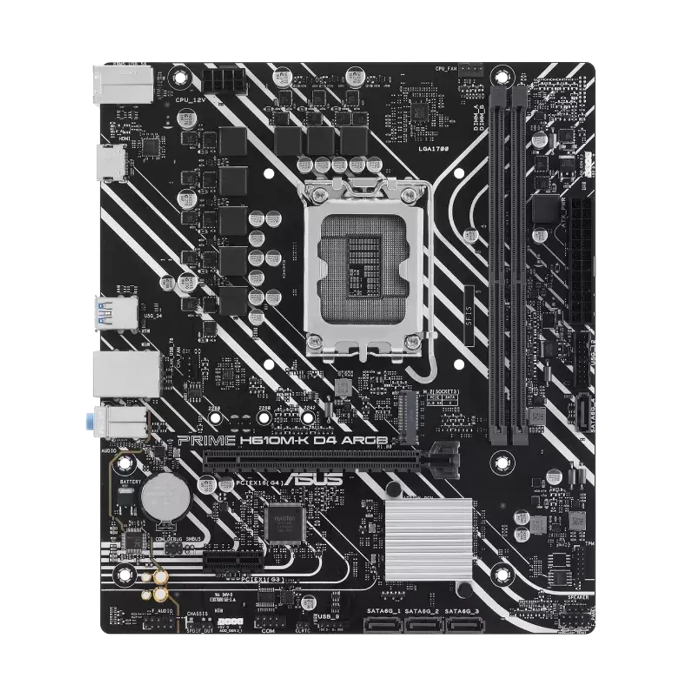 Материнская плата ASUS PRIME H610M-K D4 ARGB (PRIME H610M-K D4 ARGB)