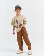 Брюки из джинскота "Песок"