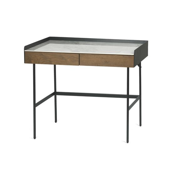 Письменный стол Fango 100х55 металл, дерево и керамическая столешница