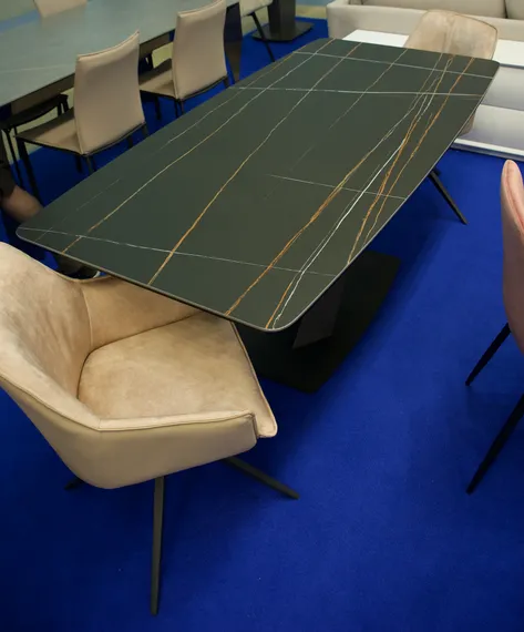 Стол Laurel 180х90 см черная керамика