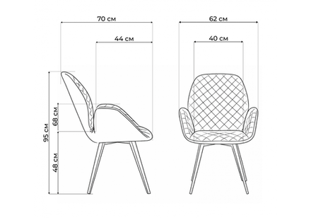 Кресло Woodville Муат поворотное графитовый, черный