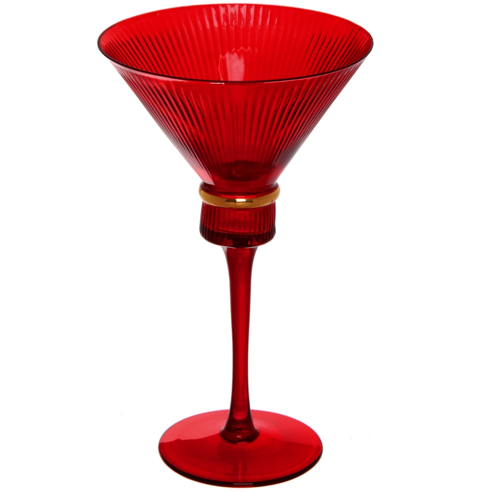 Бокал для мартини 220 мл «VIVALDI» в наборе 6шт, красный
