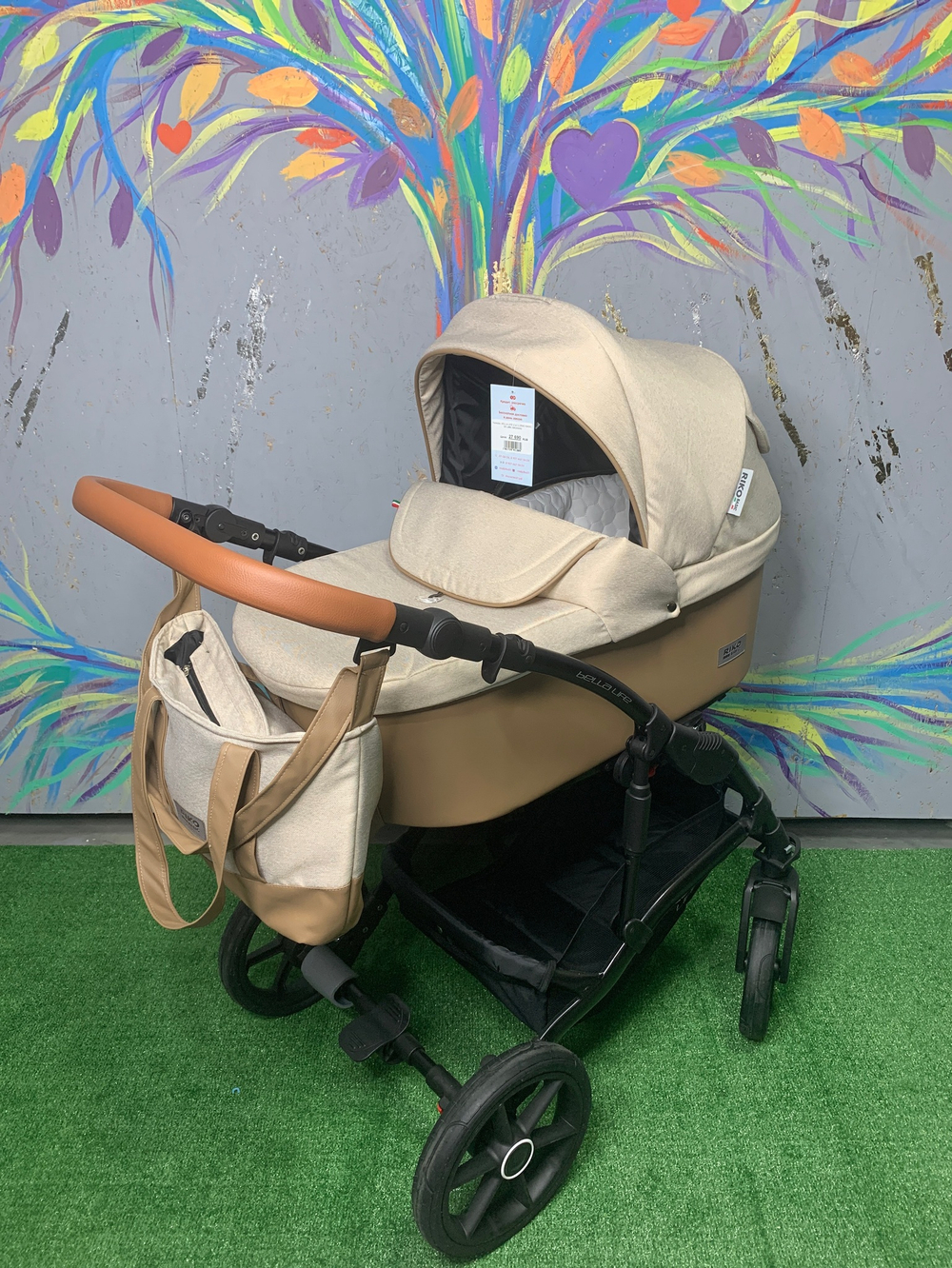 Коляска  BELLA LIFE (2 в 1) (RIKO BASIC) 04 Latte (капучино)