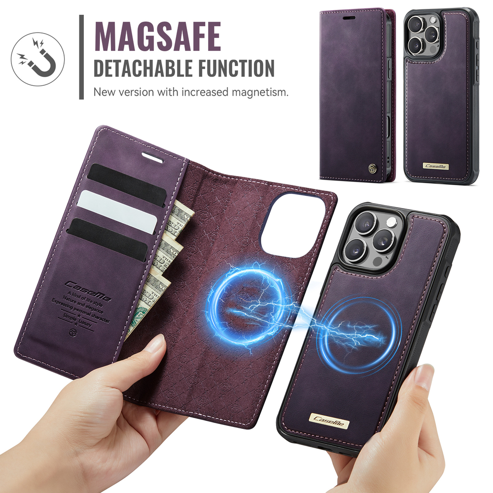 Чехол-кошелек CaseMe 2 in 1 MagSafe iPhone 16 ProMax