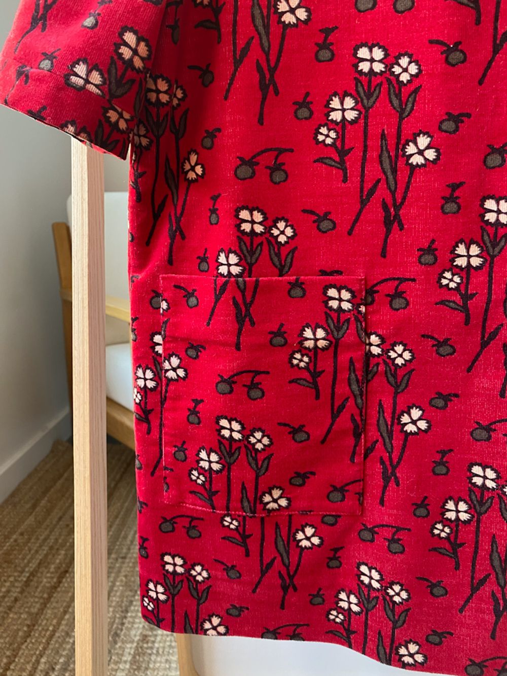 Новое вельветовое платье Bonpoint, 116