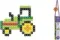 Marioinex Конструктор Mıcro Waffle &quot;Tractor&quot; (150 деталей)