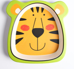 4591214 Тарелка детская из бамбука, цвет и рисунок МИКС