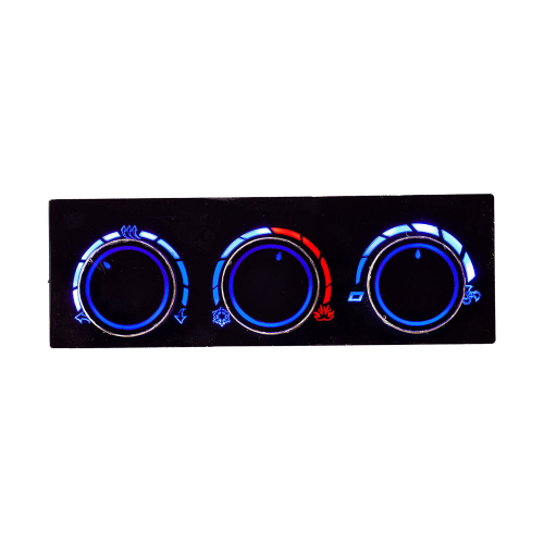 Ручки управления блоком отопителя для ваз 2110, 2111,2112 с европанелью с синей подсветкой