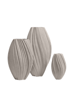 Кашпо-ваза TREEZ Effectory Dune Высокая дизайн-ваза Белый песок д-30 см, в-52 см 1/1