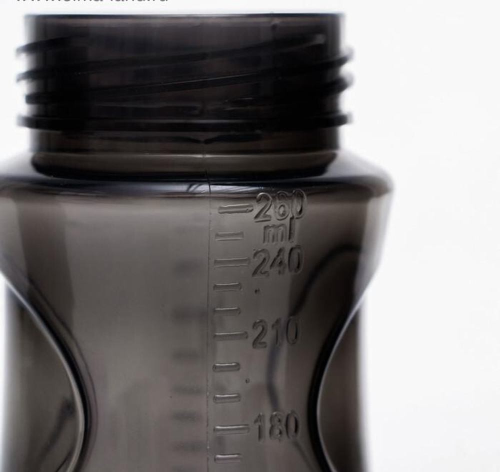 4780610 Бутылочка для кормления, 260 мл., широкое горло, цвет черный   4780610