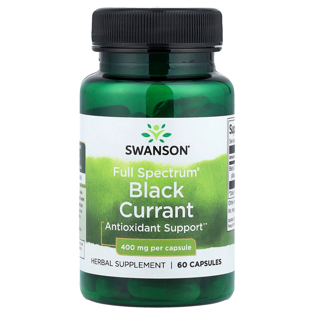 Swanson Vitamins, Full Spectrum®, черная смородина, 400 мг, 60 капсул