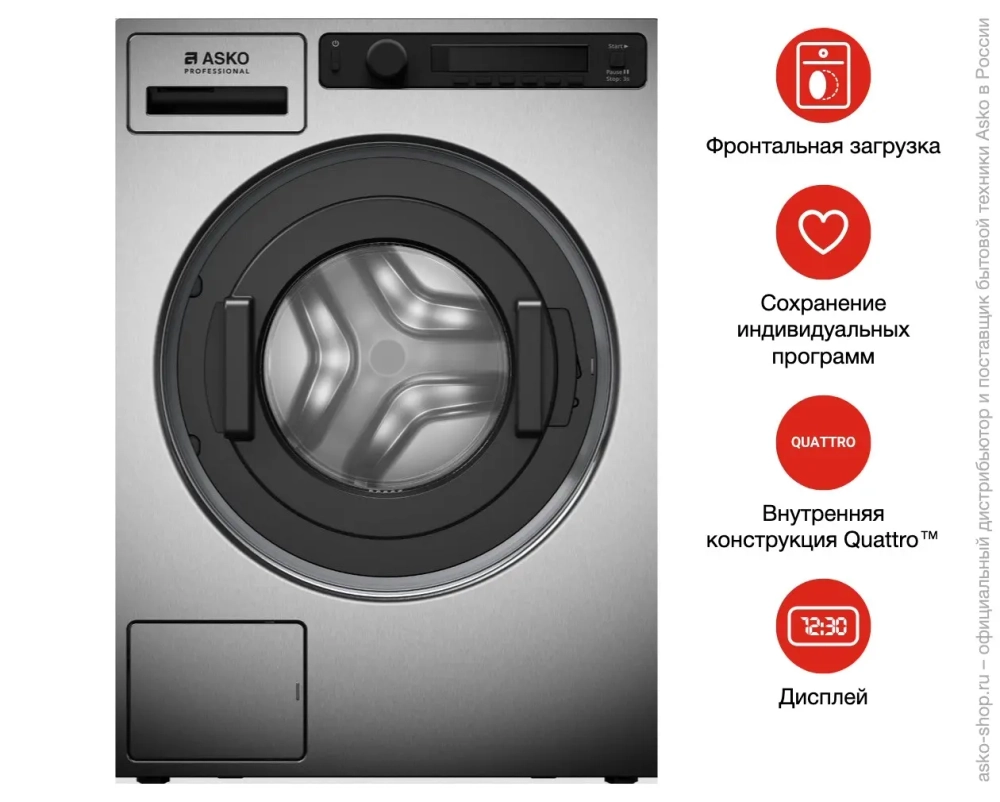 Профессиональная стиральная машина Asko WMC6744PP.S фото 20
