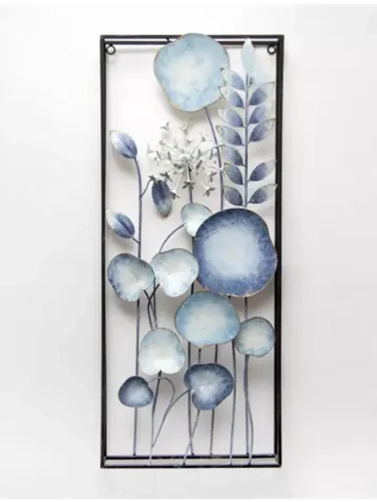 Панно металлическое "Цветы" 71х30 см