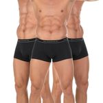 Мужские трусы боксеры набор из 3 штук (черные) BALDESSARINI 90002/6061 9009
