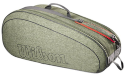 Сумка теннисная Wilson Team 6 PK Racket Bag - heather green