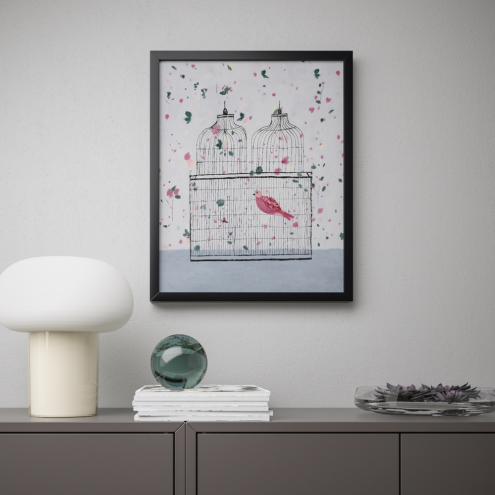 IKEA BILD  (ИКЕА БИЛД)  -  Постер, обои "Бутон розы", 40x50 см