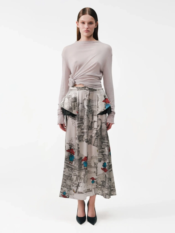 Юбка с баской