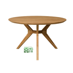 Стол обеденный круглый из массива дуба Ронн 3