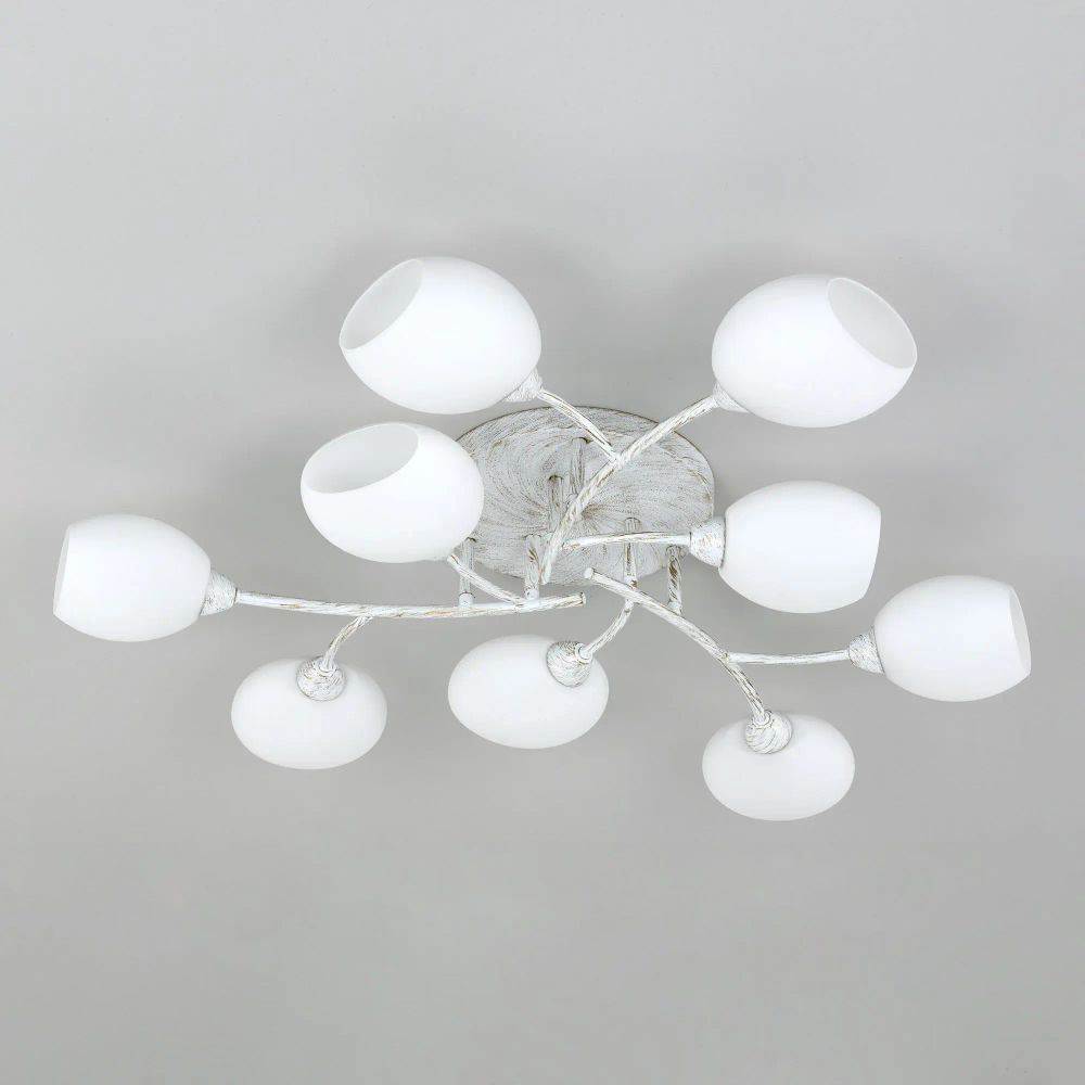 Citilux Флорида CL148190 Люстра потолочная Белая с патиной