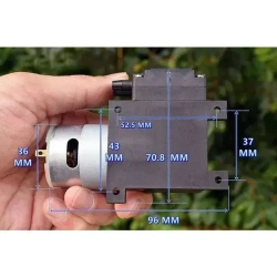 DC 12V 10 L/M -70KPa мини электрический вакуумный мембранный воздушный насос 12Вт 12в XIN5001PM