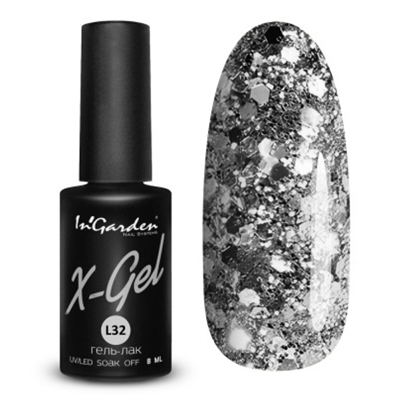 Гель-лак X-Gel лимитированная коллекция N° L32, 8 мл