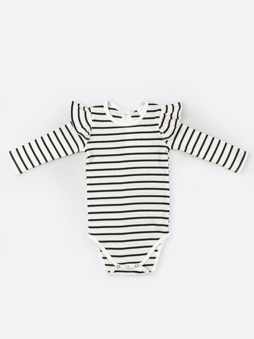 Боди в полоску, Белый