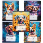 Тетрадь 12л, линия, Brauberg Dogs, ассорти, 1 шт.