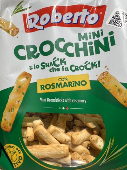 Палочки хлебные Гриссини Кроккини миньон с розмарином “Roberto” 150г.
