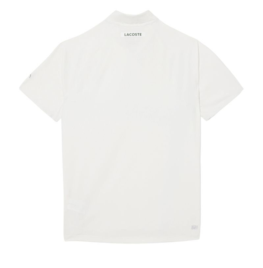 Мужское теннисное поло Lacoste Tennis x Novak Djokovic On Court - белое