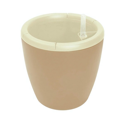 Горшок с автополивом InGreen Munchen D 160мм/2л с внутренней вставкой 1,6л, молочный шоколад