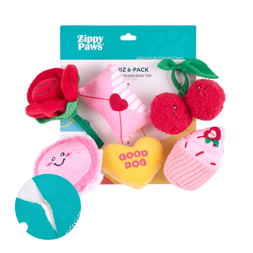 Набор из 6 мини-игрушек "Сладости" ZippyPaws (повреждена упаковка)