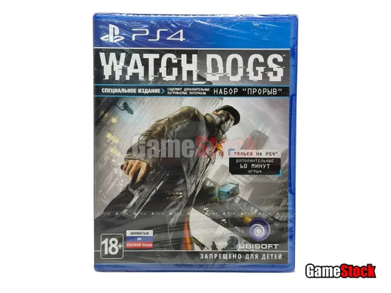 PS4 Watch Dogs Специальное Издание (Новый, Полностью на русском языке, CUSA-00016)