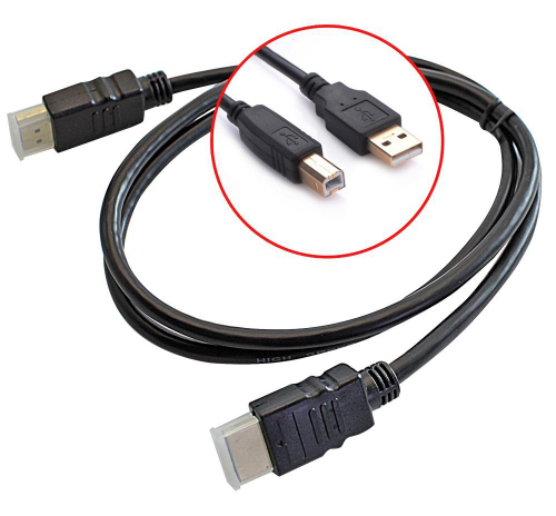 Шнур штекер USB-А (male) - USB-B (male) (мини) 1,5м (для принтеров, периферии и пр.)