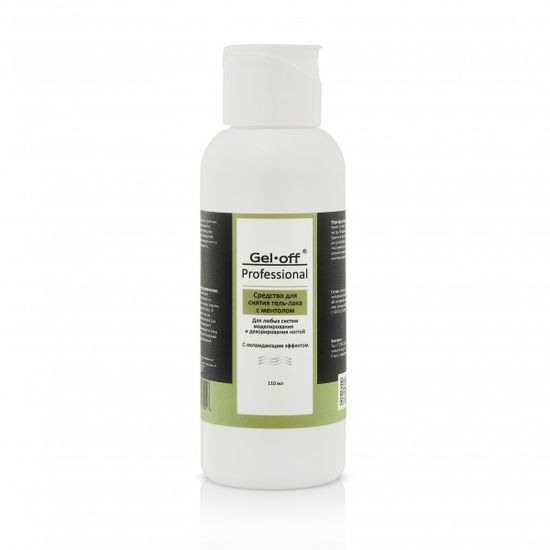 Средство для снятия гель-лака GEL OFF Professional Mentol с ментолом 100 мл.